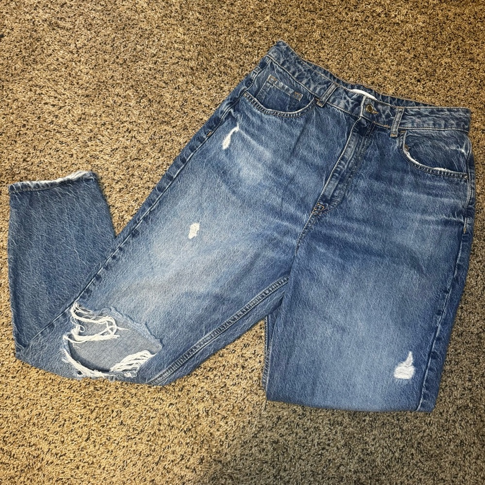 Zara distressed jeans